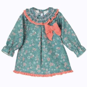 VESTIDO VERDE FLORES 1